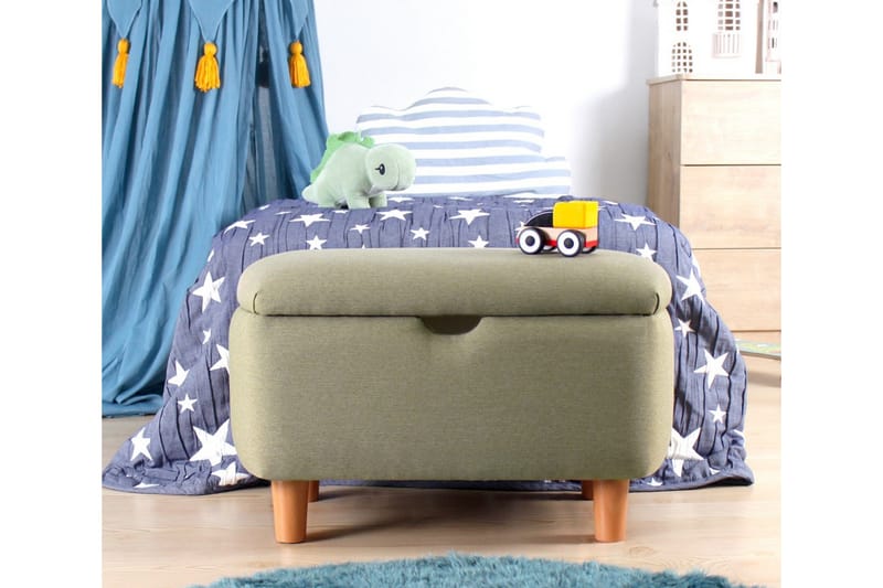 Anaro Puff 61 cm Rektangulær - Grønn - Møbler - Stoler - Krakk - Puff