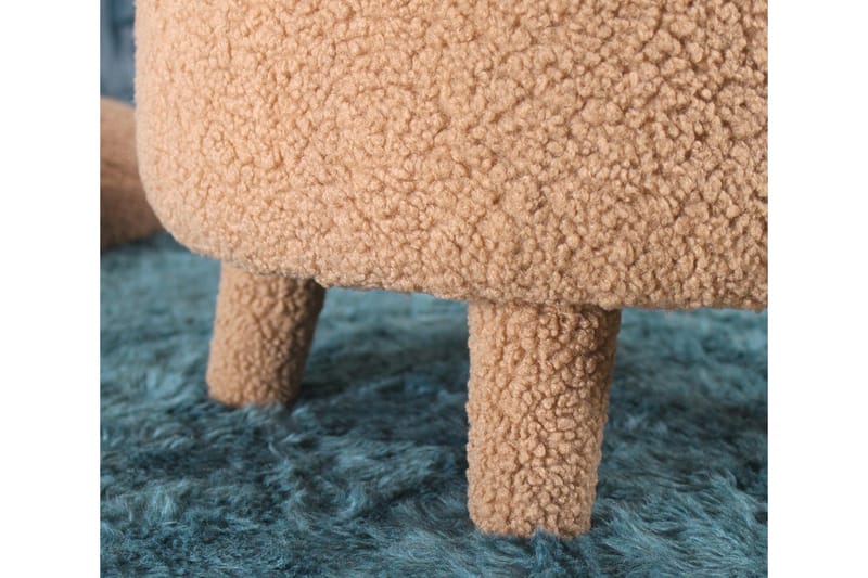 Anaro Sittepuff Rund - Brun - Møbler - Stoler - Krakk - Puff