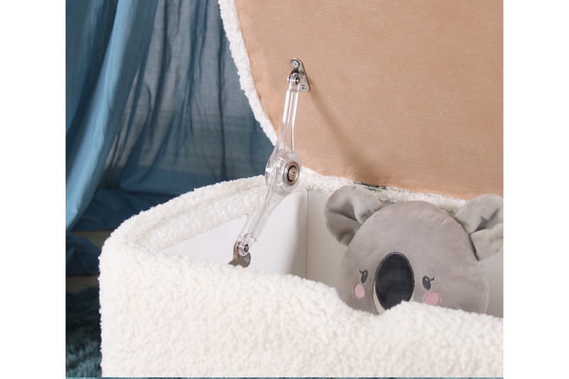 Anaro Puff 61 cm Rektangulær - Hvit - Møbler - Stoler - Krakk - Puff