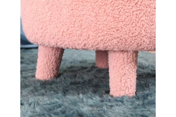 Anaro Sittepuff Rund - Rosa - Møbler - Stoler - Krakk - Puff