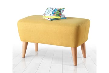 Anaro Puff 61 cm Rektangulær - Gul - Møbler - Stoler - Krakk - Puff