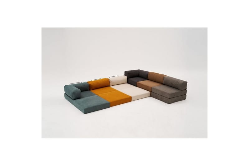 1-seters Sofa Selorbury Hvil Appelsin - Appelsin - Møbler - Stoler - Krakk - Puff