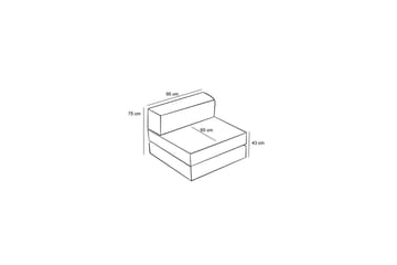 1-seters Sofa Selorbury Hvil Grønn - Grønn - Møbler - Stoler - Krakk - Puff