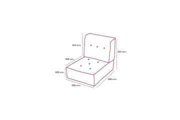 1-seters Sofa Wenarport Lime - Lime - Møbler - Stoler - Krakk - Puff