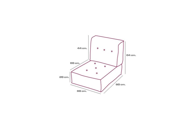 1-seters Sofa Wenarport Lime - Lime - Møbler - Stoler - Krakk - Puff