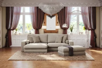 Adelsö by Gynning Rektangulær Fotskammel i fløyel - Beige - Møbler - Stoler - Krakk - Fotskammel