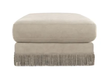 Adelsö by Gynning Rektangulær Fotskammel i fløyel - Beige - Møbler - Stoler - Krakk - Fotskammel