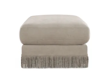 Adelsö by Gynning Rektangulær Fotskammel i fløyel - Beige - Møbler - Stoler - Krakk - Fotskammel