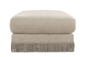 Adelsö by Gynning Rektangulær Fotskammel i fløyel - Beige - Møbler - Stoler - Krakk - Fotskammel