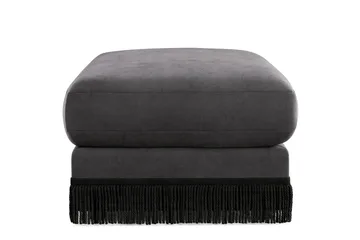 Adelsö by Gynning Rektangulær Fotskammel i fløyel - Mørkegrå - Møbler - Stoler - Krakk - Fotskammel