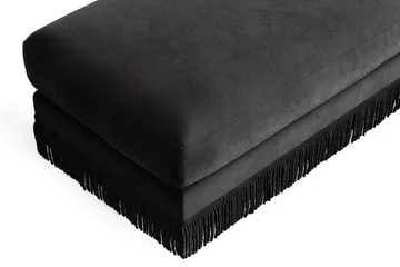 Adelsö by Gynning Rektangulær Fotskammel i fløyel - Mørkegrå - Møbler - Stoler - Krakk - Fotskammel