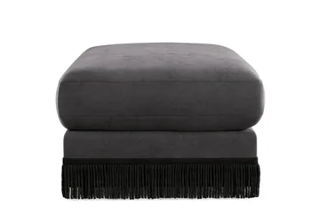 Adelsö by Gynning Rektangulær Fotskammel i fløyel - Mørkegrå - Møbler - Stoler - Krakk - Fotskammel