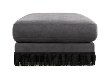 Adelsö by Gynning Rektangulær Fotskammel i fløyel - Mørkegrå - Møbler - Stoler - Krakk - Fotskammel