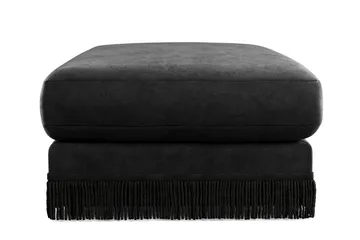 Adelsö by Gynning Rektangulær Fotskammel i fløyel - Svart - Møbler - Stoler - Krakk - Fotskammel