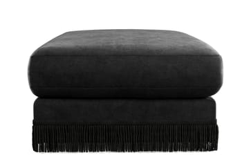 Adelsö by Gynning Rektangulær Fotskammel i fløyel - Svart - Møbler - Stoler - Krakk - Fotskammel