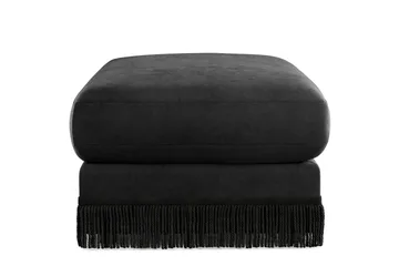 Adelsö by Gynning Rektangulær Fotskammel i fløyel - Svart - Møbler - Stoler - Krakk - Fotskammel