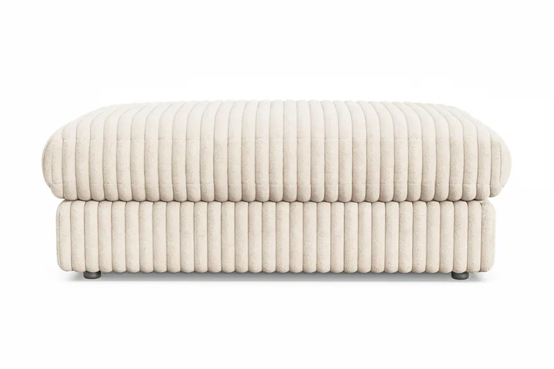 Adelsö by Gynning Rektangulær Fotskammel i Manchester, Beige