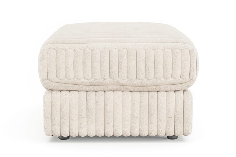 Adelsö by Gynning Rektangulær Fotskammel i Manchester - Beige - Møbler - Stoler - Krakk - Fotskammel