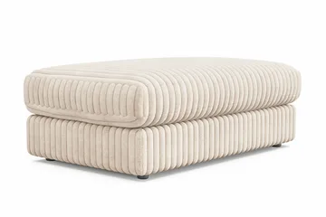 Adelsö by Gynning Rektangulær Fotskammel i Manchester - Beige - Møbler - Stoler - Krakk - Fotskammel