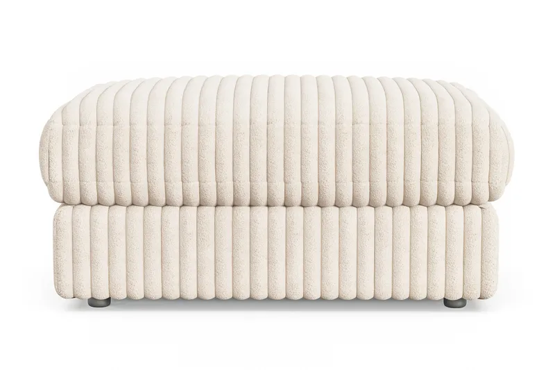 Adelsö by Gynning Rektangulær Fotskammel i Manchester, Beige