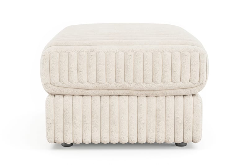 Adelsö by Gynning Rektangulær Fotskammel i Manchester - Beige - Møbler - Stoler - Krakk - Fotskammel