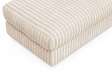 Adelsö by Gynning Rektangulær Fotskammel i Manchester - Beige - Møbler - Stoler - Krakk - Fotskammel