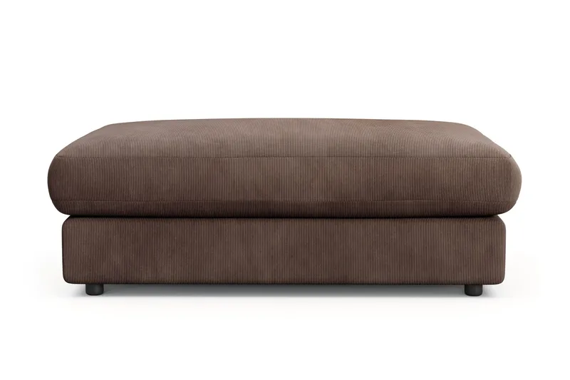 Adelsö by Gynning Rektangulær Fotskammel i Manchester, Brun