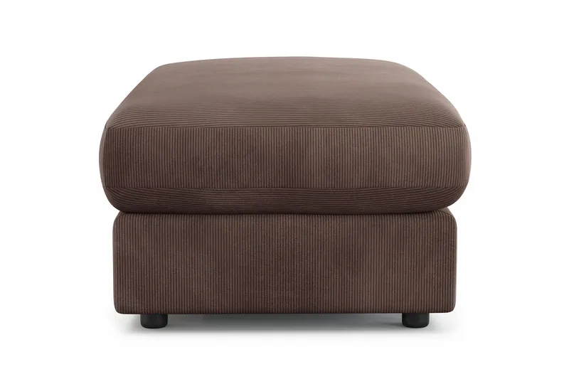 Adelsö by Gynning Rektangulær Fotskammel i Manchester - Brun - Møbler - Stoler - Krakk - Fotskammel