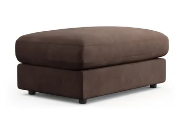 Adelsö by Gynning Rektangulær Fotskammel i Manchester - Brun - Møbler - Stoler - Krakk - Fotskammel