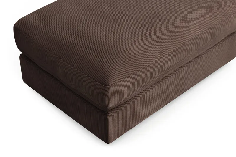 Adelsö by Gynning Rektangulær Fotskammel i Manchester - Brun - Møbler - Stoler - Krakk - Fotskammel