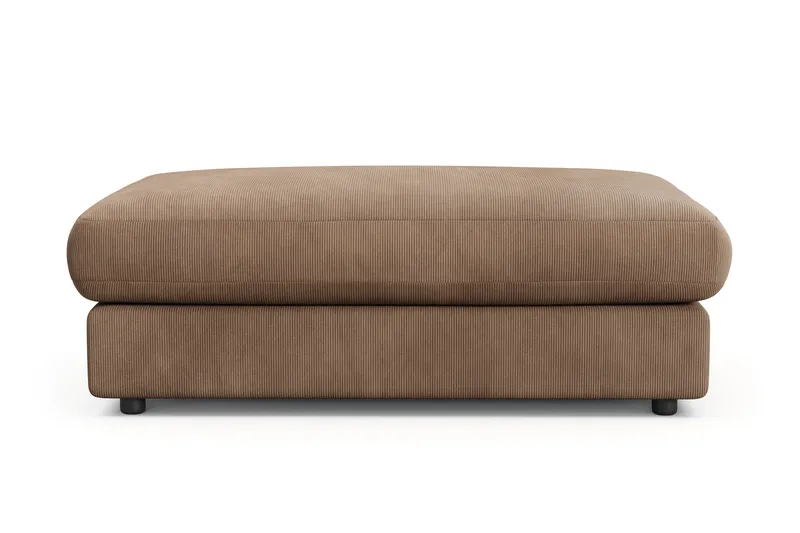 Adelsö by Gynning Rektangulær Fotskammel i Manchester - Brun - Møbler - Stoler - Krakk - Fotskammel