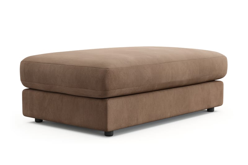 Adelsö by Gynning Rektangulær Fotskammel i Manchester - Brun - Møbler - Stoler - Krakk - Fotskammel