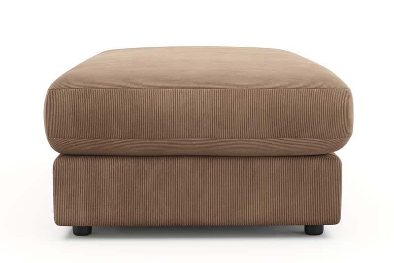 Adelsö by Gynning Rektangulær Fotskammel i Manchester - Brun - Møbler - Stoler - Krakk - Fotskammel