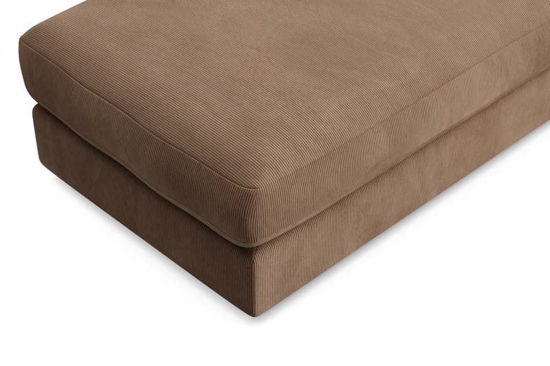 Adelsö by Gynning Rektangulær Fotskammel i Manchester - Brun - Møbler - Stoler - Krakk - Fotskammel