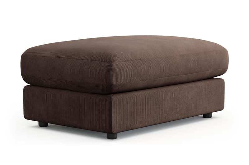 Adelsö by Gynning Rektangulær Fotskammel i Manchester - Brun - Møbler - Stoler - Krakk - Fotskammel