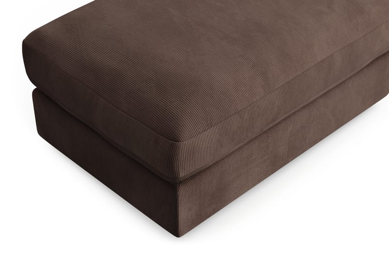 Adelsö by Gynning Rektangulær Fotskammel i Manchester - Brun - Møbler - Stoler - Krakk - Fotskammel