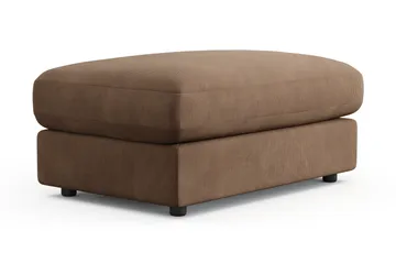 Adelsö by Gynning Rektangulær Fotskammel i Manchester - Brun - Møbler - Stoler - Krakk - Fotskammel