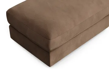 Adelsö by Gynning Rektangulær Fotskammel i Manchester - Brun - Møbler - Stoler - Krakk - Fotskammel