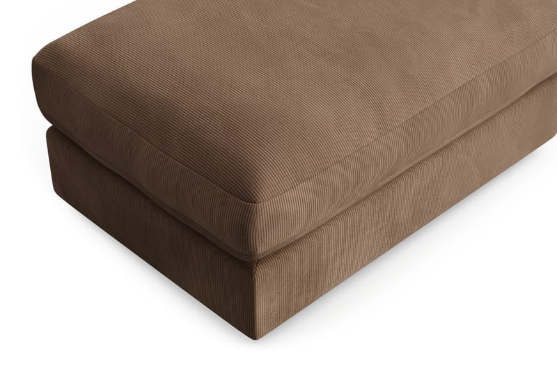 Adelsö by Gynning Rektangulær Fotskammel i Manchester - Brun - Møbler - Stoler - Krakk - Fotskammel