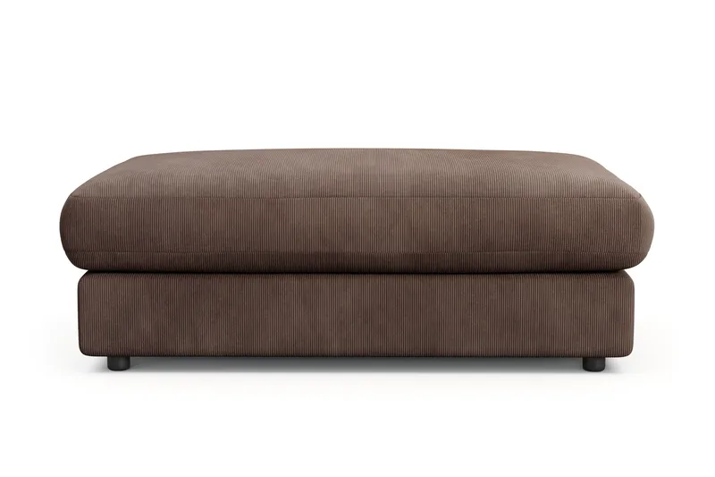 Adelsö by Gynning Rektangulær Fotskammel i Manchester - Brun - Møbler - Stoler - Krakk - Fotskammel