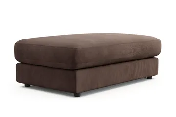 Adelsö by Gynning Rektangulær Fotskammel i Manchester - Brun - Møbler - Stoler - Krakk - Fotskammel