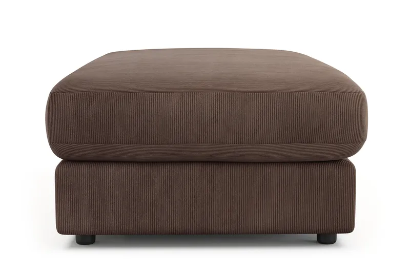 Adelsö by Gynning Rektangulær Fotskammel i Manchester - Brun - Møbler - Stoler - Krakk - Fotskammel