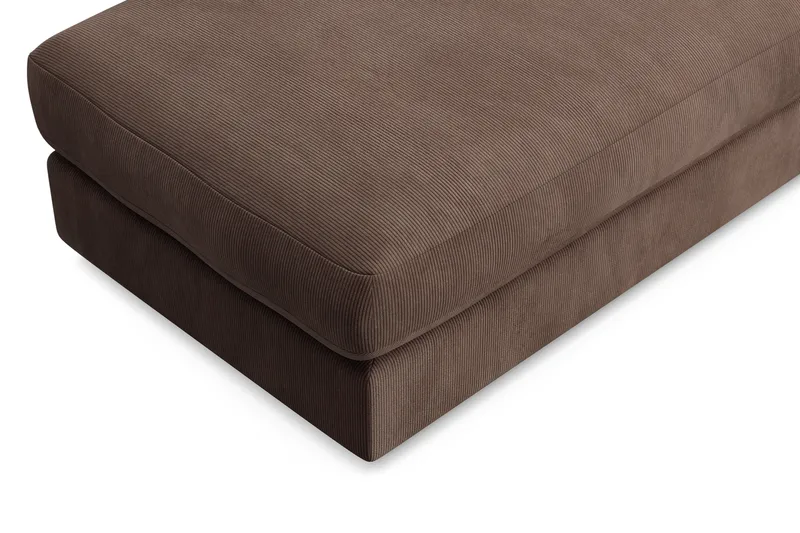 Adelsö by Gynning Rektangulær Fotskammel i Manchester - Brun - Møbler - Stoler - Krakk - Fotskammel