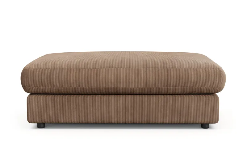 Adelsö by Gynning Rektangulær Fotskammel i Manchester, Brun