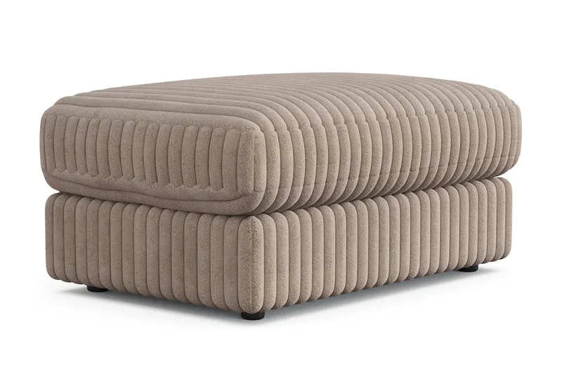 Adelsö by Gynning Rektangulær Fotskammel i Manchester - Greige - Møbler - Stoler - Krakk - Fotskammel