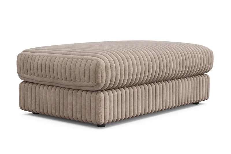 Adelsö by Gynning Rektangulær Fotskammel i Manchester - Greige - Møbler - Stoler - Krakk - Fotskammel