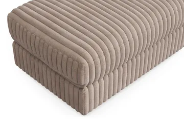 Adelsö by Gynning Rektangulær Fotskammel i Manchester - Greige - Møbler - Stoler - Krakk - Fotskammel