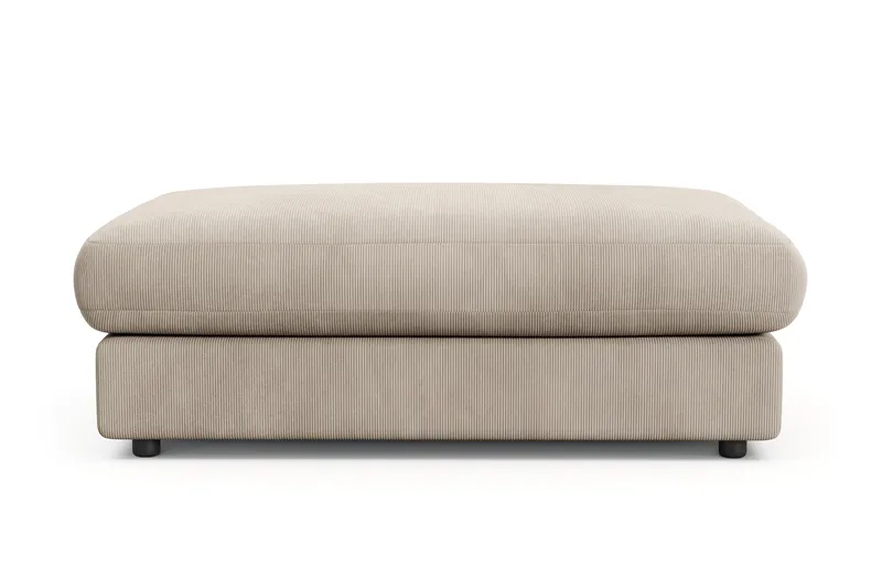 Adelsö by Gynning Rektangulær Fotskammel i Manchester - Greige - Møbler - Stoler - Krakk - Fotskammel