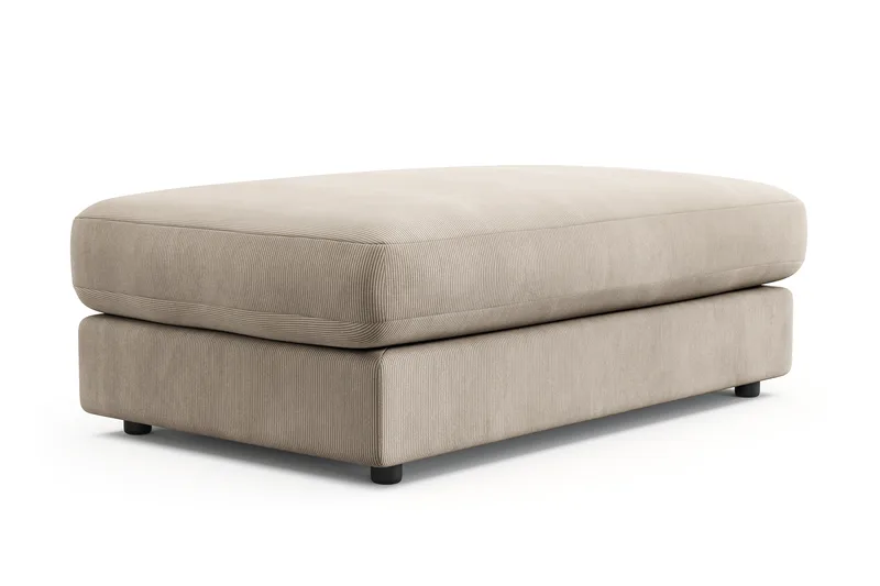 Adelsö by Gynning Rektangulær Fotskammel i Manchester - Greige - Møbler - Stoler - Krakk - Fotskammel