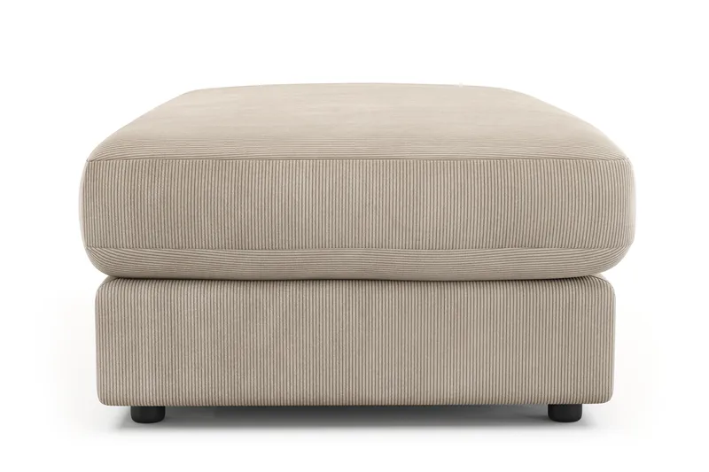 Adelsö by Gynning Rektangulær Fotskammel i Manchester - Greige - Møbler - Stoler - Krakk - Fotskammel